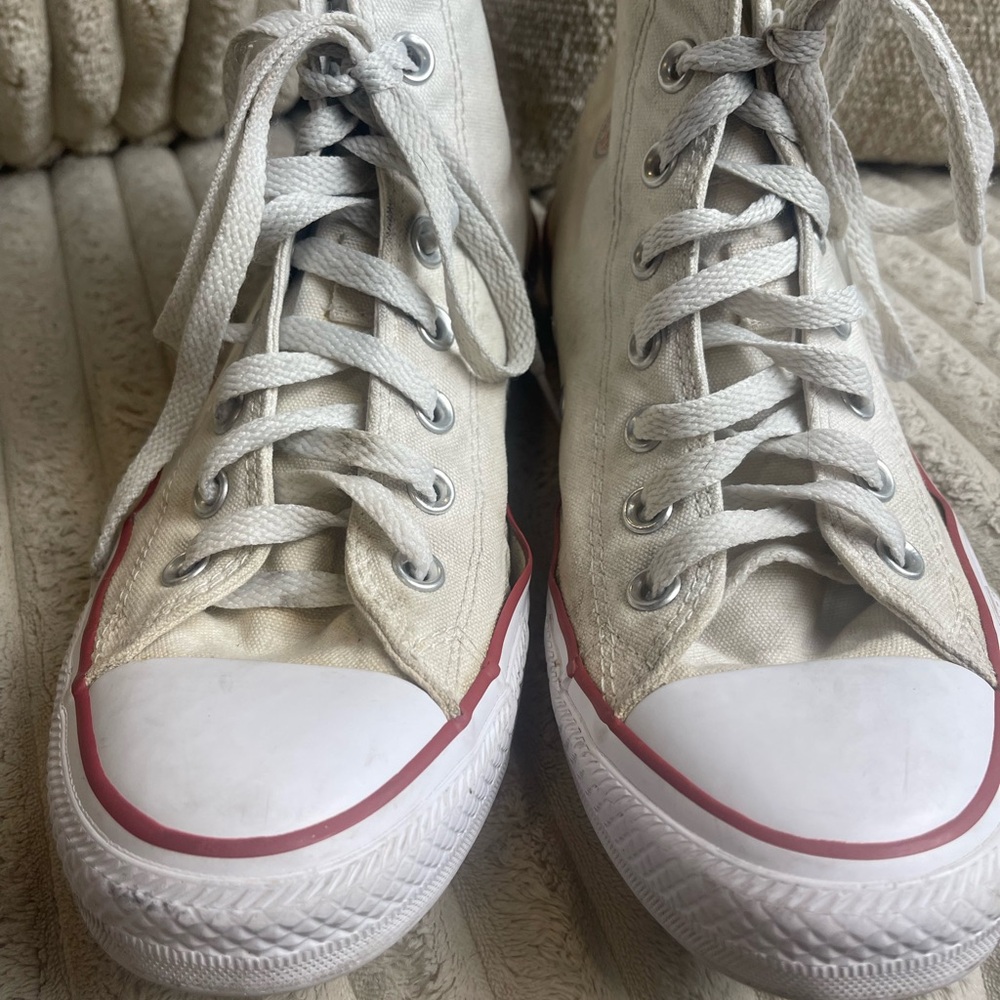 Converse Chuck Taylor All Star High Top Canvas White Unisex Shoes Men 6.5 WO 8.5 - Picture 5 of 8